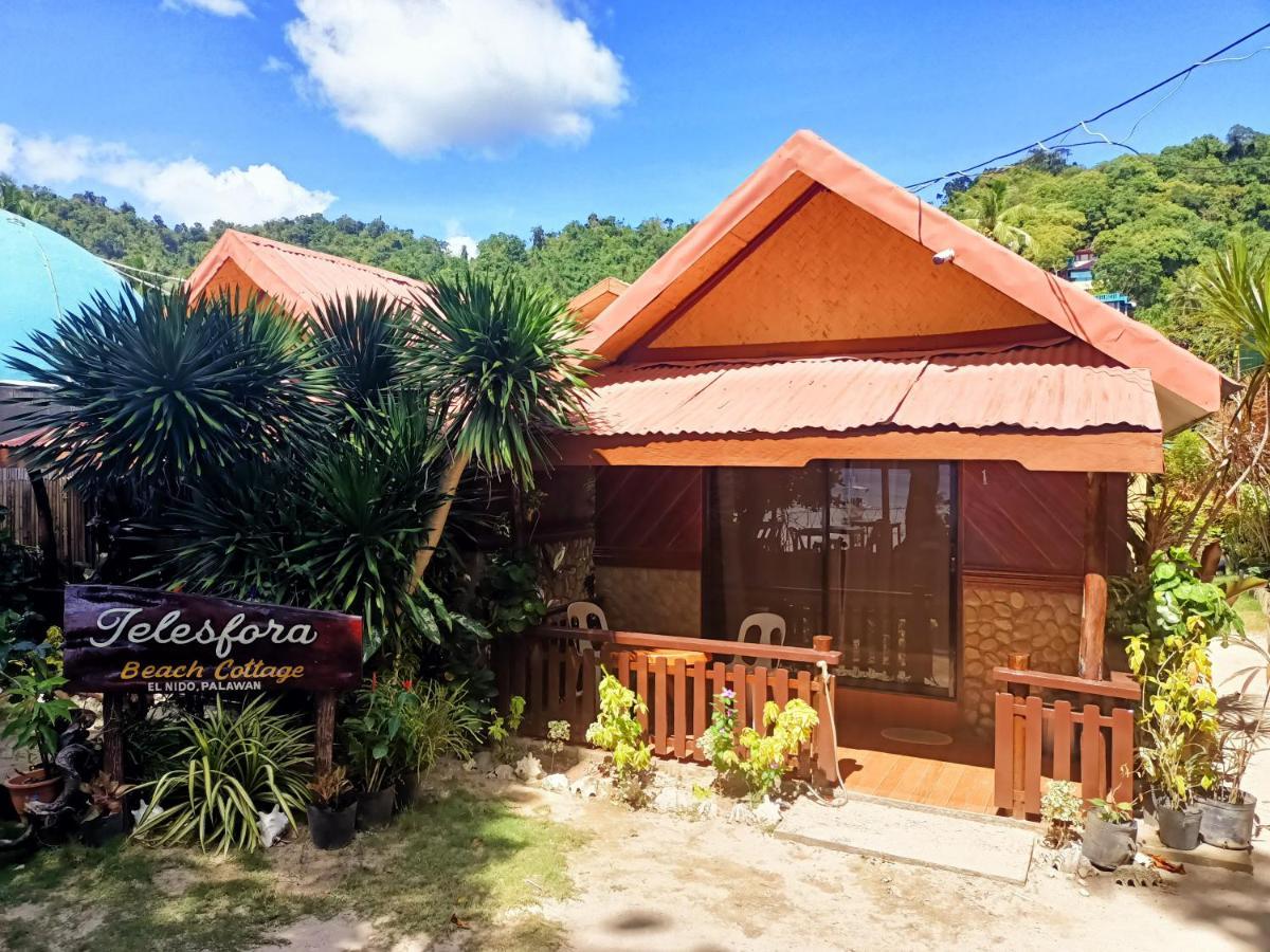 Telesfora Beach Cottage El Nido Esterno foto